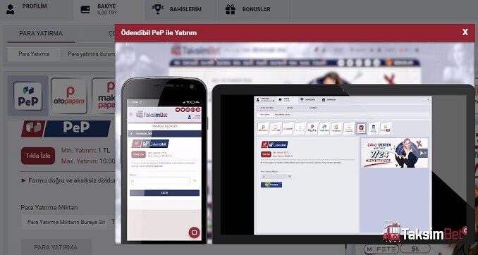 TaksimBet PeP ile Yatırım